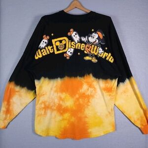 Disney World Halloween Tie Die Spirit Jersey Black And Orange
